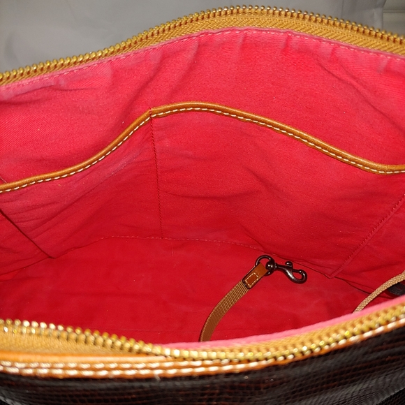 💜 Dooney & Bourke Lizard Embossed Hobo - Picture 8 of 16